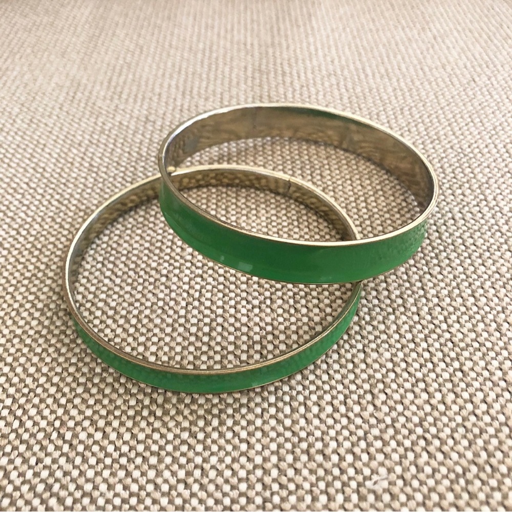 Green Enamel Bangles
